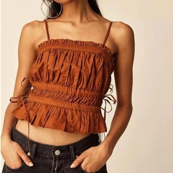 Free People Tops - NWOT Free People Gabby Tube Top in Brown